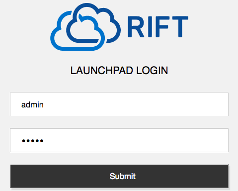 Sign in to RIFT.ware Launchpad
